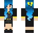 hufflepuff blue hair