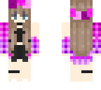 plaid pink purple cute girl