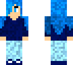 blue-haired girl