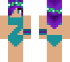 purple and aqua swim girl