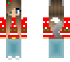 cute werewolf christmas girl