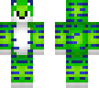 green and blue tiger