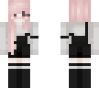 pastel pink hair girl