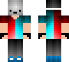 shy boy red and blue