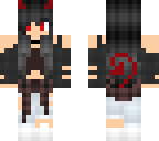 black haired devil girl