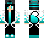 blue ice wolf  girl