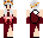 fancy female wolf in red