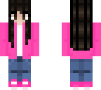 pink hoodie girl