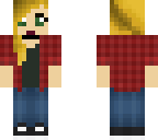 blonde flannel girl