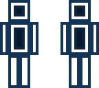 blue outline