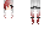 gradient white to red elf hair base