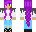purple braid girl