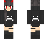 black hair devil girl