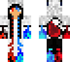 blue and red wolf boy