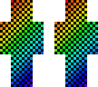 rainbow checkered