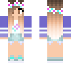 cute flower top and hair
