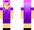 purple haired beauty