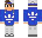blue adidas guy