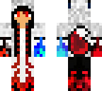 evil red and blue wolf boy