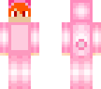 fire boy in pink bear onsie