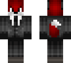 blood red wolf in suit