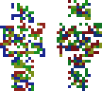glitched rainbowskeleton