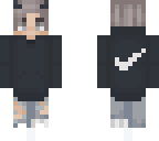 person with nike-hoodie and hair