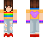 pride skin - girl rainbow pride month outfit