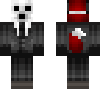 red wolf in mask and suit