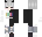white and black