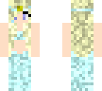 mermaid blonde and blue tail