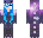 blue galaxy dino girl