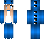 blue dino onesie