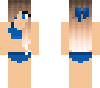 blue swimsuit