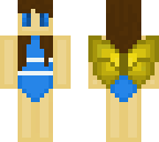 blue swimsuit