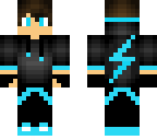 lightning neon blue gamer