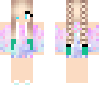 teal braid girl