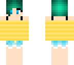 green haired girl