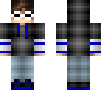 my dark blue skin with glasses