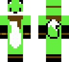 dressed green fox