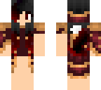 black-red ombre hair warrior werewolf