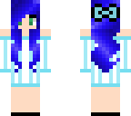 blue stripped dress