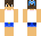 boy in tanktop and jean shorts