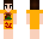 eleven wearing a bennys burgers top