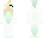 mint fluffy unicorn with a g
