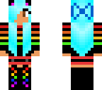 rainbow cat girl