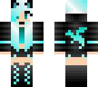 blue cat girl