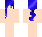 blue haired pony tail hair base