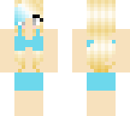 blue swimsuit