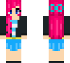 bright pink haired girl